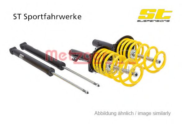 Set suspensie, arcuri elicoidale / amortizoare METZGER 123220266