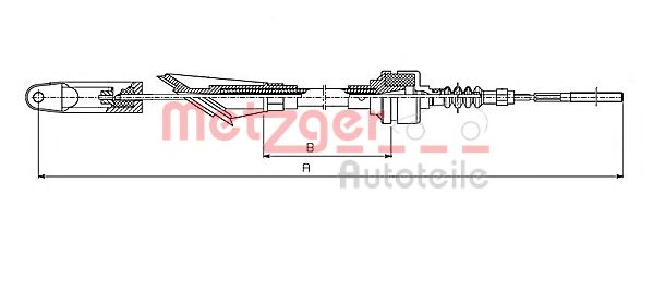 Imagine Cablu ambreiaj METZGER 1252.32