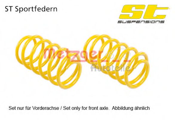 Set suspensie, arcuri elicoidale METZGER 128220169