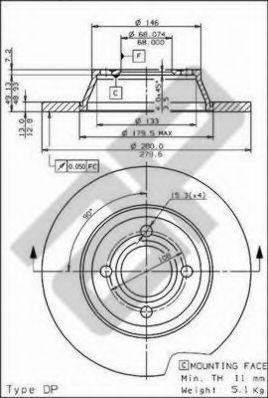 Imagine Disc frana METZGER 14431