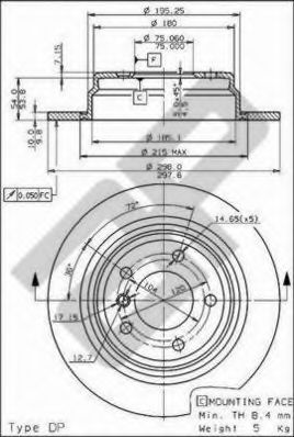 Imagine Disc frana METZGER 14642 V