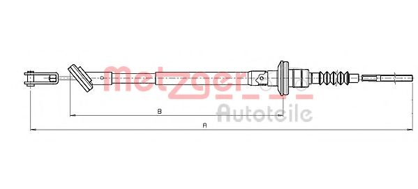 Imagine Cablu ambreiaj METZGER 18.3500