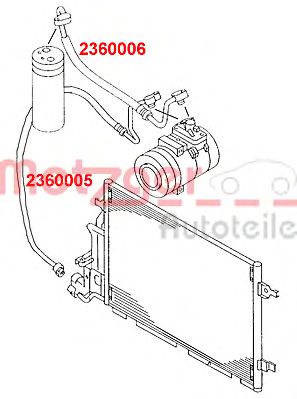 Imagine conducta joasa presiune,aer conditionat METZGER 2360006