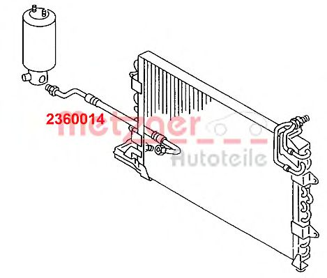 Imagine conducta presiune variabila,aer conditionat METZGER 2360014