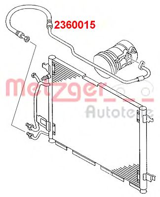 Imagine conducta presiune variabila,aer conditionat METZGER 2360015