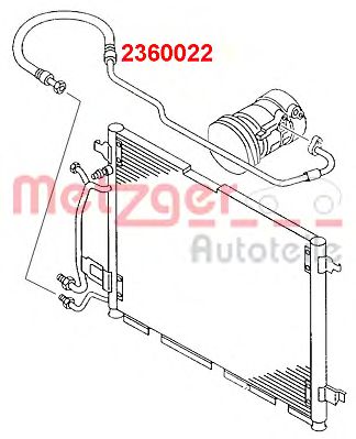 Imagine conducta presiune variabila,aer conditionat METZGER 2360022