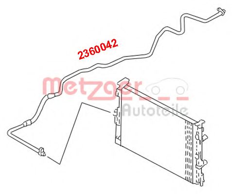 Imagine conducta presiune variabila,aer conditionat METZGER 2360042