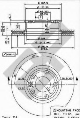 Imagine Disc frana METZGER 24357