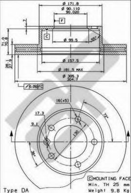 Imagine Disc frana METZGER 24849