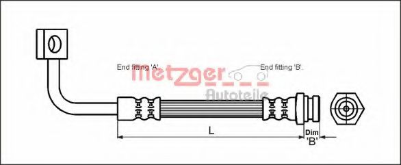 Imagine Furtun frana METZGER 4111019