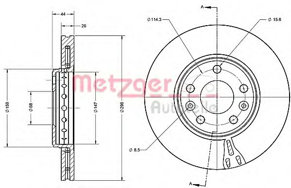 Imagine Disc frana METZGER 6110356