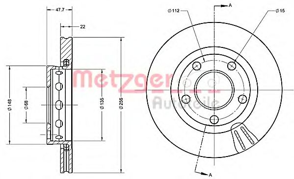 Imagine Disc frana METZGER 6110402