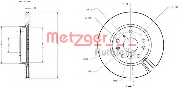 Imagine Disc frana METZGER 6110474