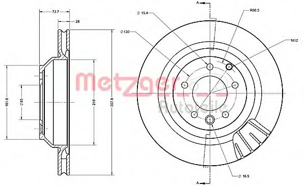 Imagine Disc frana METZGER 6110554