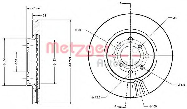 Imagine Disc frana METZGER 6110603