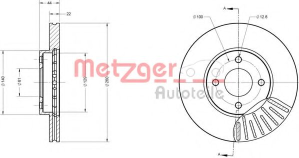 Imagine Disc frana METZGER 6110680