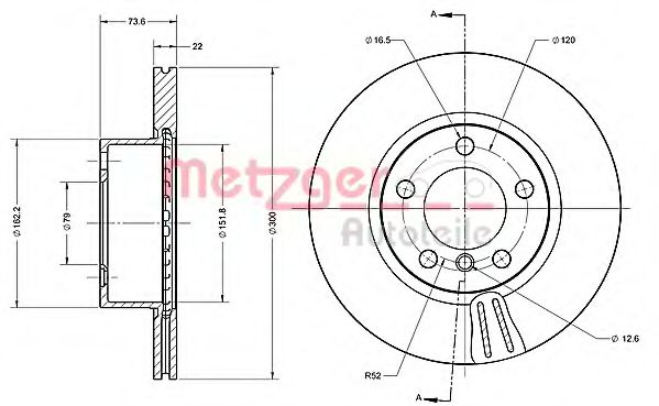 Imagine Disc frana METZGER 6110689