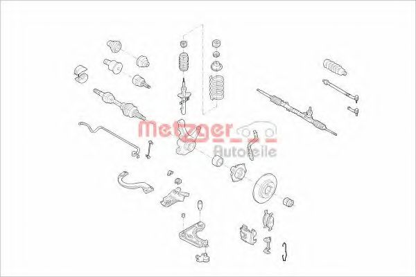 Imagine Suspensie roata METZGER FOA4V