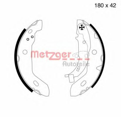 Imagine Set saboti frana METZGER KT 2560