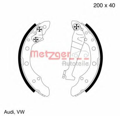 Imagine Set saboti frana METZGER MG 344