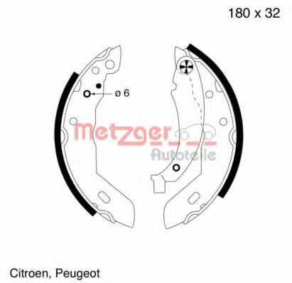 Imagine Set saboti frana METZGER MG 415