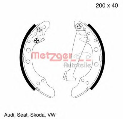 Imagine Set saboti frana METZGER MG 571