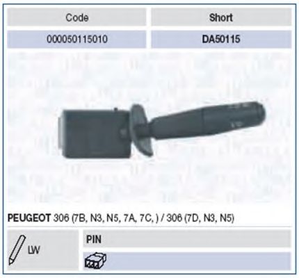 Imagine Comutator coloana directie MAGNETI MARELLI 000050115010