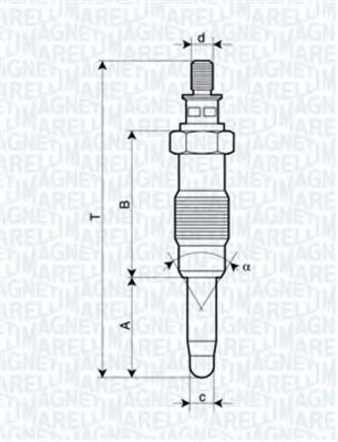 Imagine Bujie incandescenta MAGNETI MARELLI 062583003304