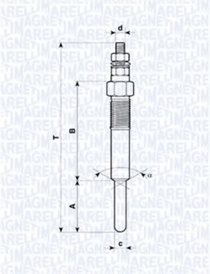 Imagine Bujie incandescenta MAGNETI MARELLI 062583101304