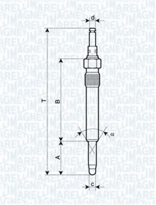 Imagine Bujie incandescenta MAGNETI MARELLI 062900003304