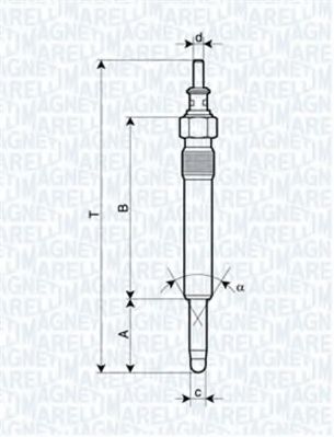 Imagine Bujie incandescenta MAGNETI MARELLI 062900004304