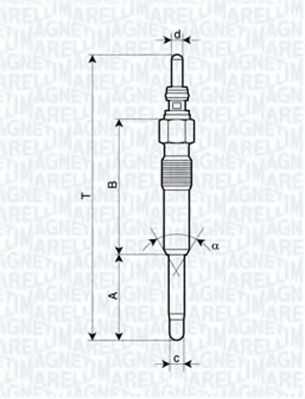 Imagine Bujie incandescenta MAGNETI MARELLI 062900006304