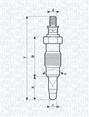 Imagine Bujie incandescenta MAGNETI MARELLI 062900008304