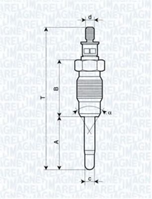 Imagine Bujie incandescenta MAGNETI MARELLI 062900016304