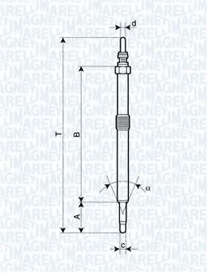 Imagine Bujie incandescenta MAGNETI MARELLI 062900026304