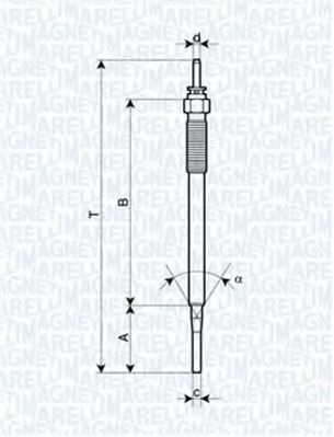 Imagine Bujie incandescenta MAGNETI MARELLI 062900036304