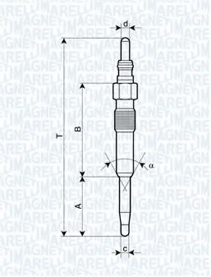 Imagine Bujie incandescenta MAGNETI MARELLI 062900038304