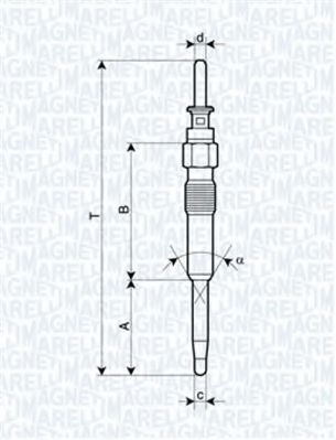 Imagine Bujie incandescenta MAGNETI MARELLI 062900039304