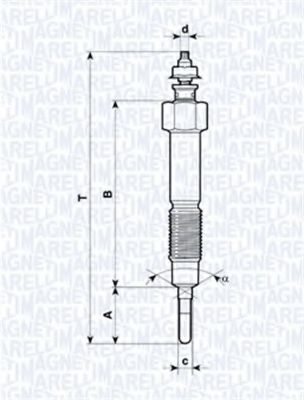 Imagine Bujie incandescenta MAGNETI MARELLI 062900044304
