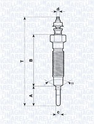 Imagine Bujie incandescenta MAGNETI MARELLI 062900045304