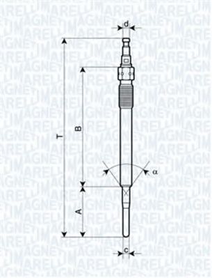 Imagine Bujie incandescenta MAGNETI MARELLI 062900051304