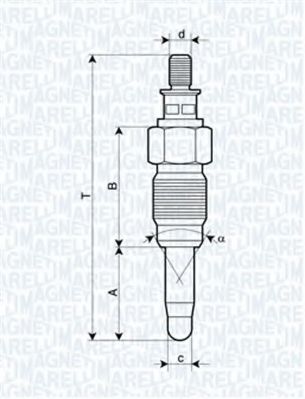 Imagine Bujie incandescenta MAGNETI MARELLI 062900056304