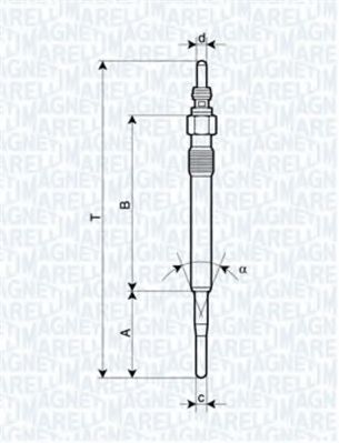 Imagine Bujie incandescenta MAGNETI MARELLI 062900058304