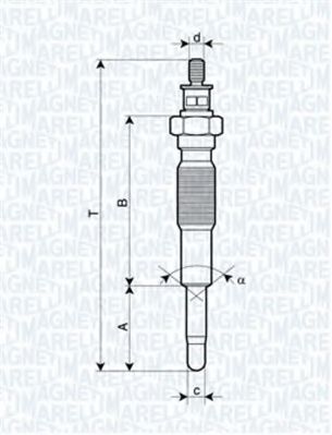 Imagine Bujie incandescenta MAGNETI MARELLI 062900063304