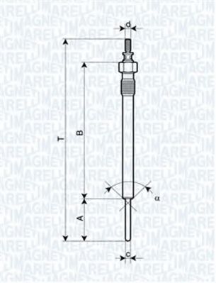 Imagine Bujie incandescenta MAGNETI MARELLI 062900066304