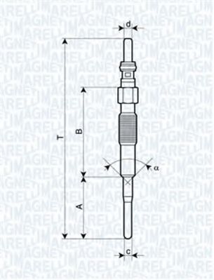 Imagine Bujie incandescenta MAGNETI MARELLI 062900079304