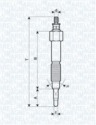 Imagine Bujie incandescenta MAGNETI MARELLI 062900093304