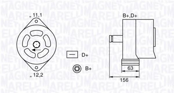 Imagine Generator / Alternator MAGNETI MARELLI 063320025010