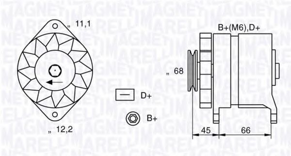 Imagine Generator / Alternator MAGNETI MARELLI 063321011010