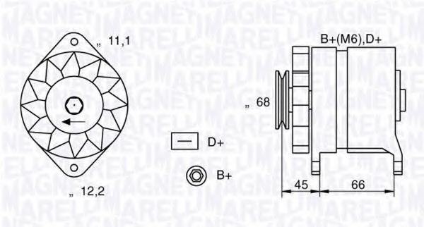 Imagine Generator / Alternator MAGNETI MARELLI 063321112010